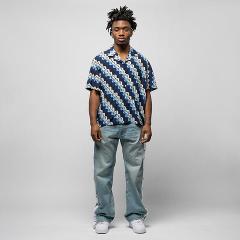 Awake NY Triple 'A' Print Camp Shirt - Blue/Multi
