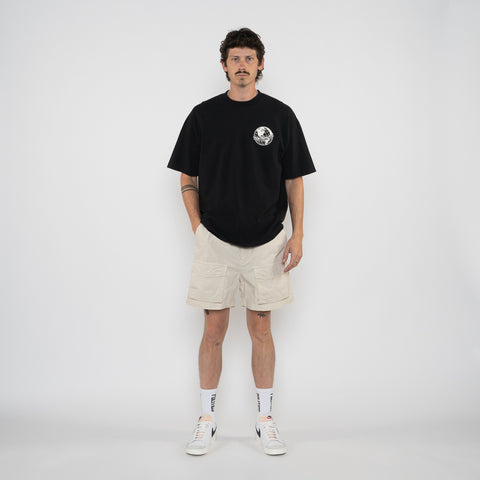 Politics Busy Being Nice Worldwide Tee - Black