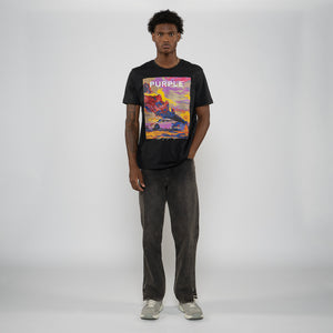 Purple Brand Vibrant Inferno Tee - Black