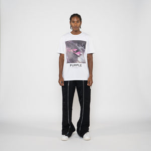 Purple Brand Speed Tee - White