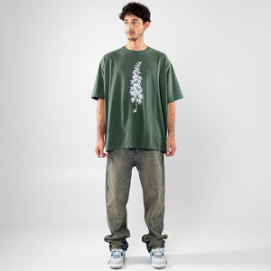 One Of These Days More Peace, More Freedom Tee - Washed Green