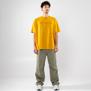 One Of These Days Wreath Of Roses Tee - Mustard
