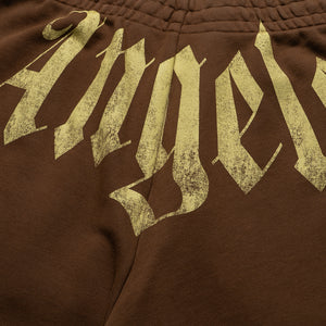 Palm Angels Big Waist Logo Sweatshorts - Brown