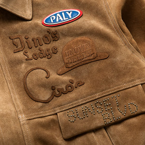 Paly Hollywood Sunset Blvd. Sponsored Suede Jacket - Tan