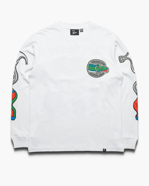 Parra Bike Hammer L/S T-Shirt - White
