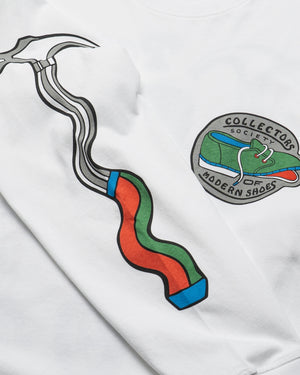 Parra Bike Hammer L/S T-Shirt - White