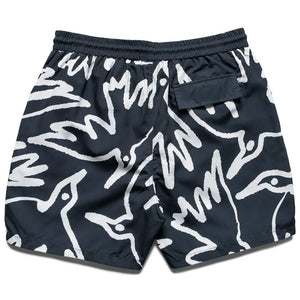 Parra Birds Fly Free Swim Shorts - Black