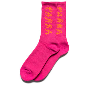 Parra Spiked Logo Crew Socks - Pink