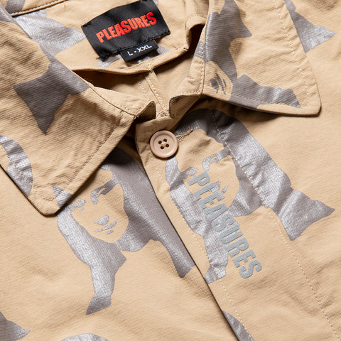 Pleasures Mona Single Breasted Coat - Beige