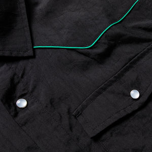 Pleasures Nylon Western Button Up - Black