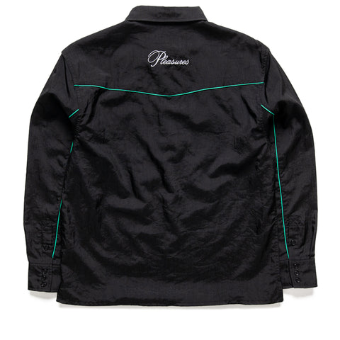 Pleasures Nylon Western Button Up - Black