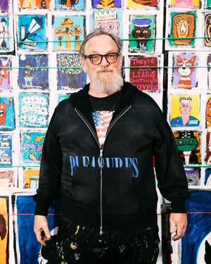 Politics x Pleasures Crayon Zip Hoodie - Black