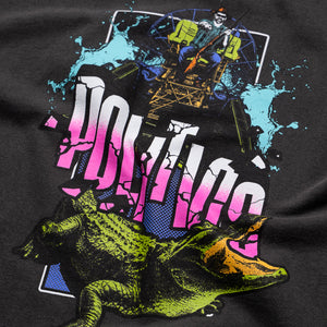 Politics Attack Tee - Vintage Black