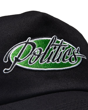 Politics Chassis 5 Panel Snapback - Black