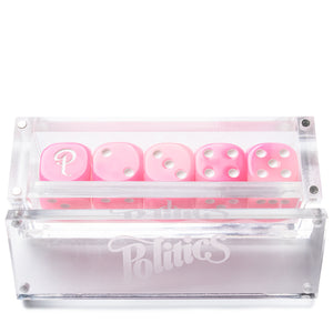 Politics Dice - Pink Marble