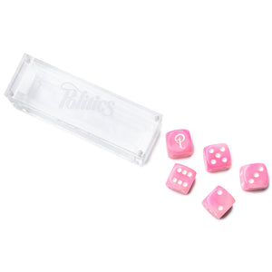 Politics Dice - Pink Marble