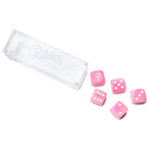 Politics Dice - Pink Marble
