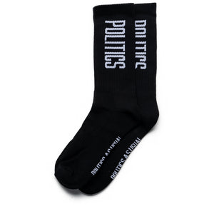 Politics Brick Logo Socks - Black