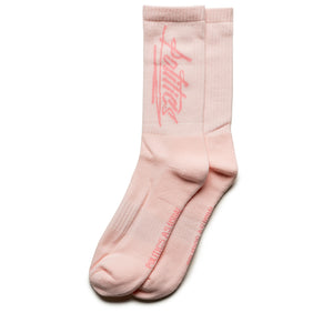 Politics Workout Graffiti Logo Socks - Pink