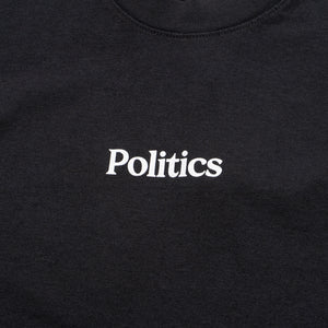 Kids Politics Serif Logo Tee - Black