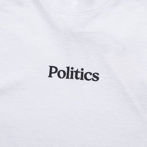Kids Politics Serif Logo Tee - White