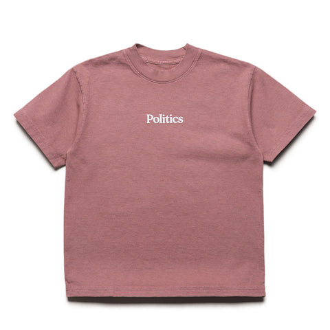 Kids Politics Serif Logo Tee - Mauve