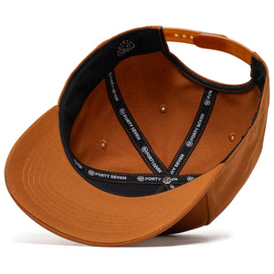 Politics x '47 Alternate Script Logo Hitch Snapback - Burnt Orange