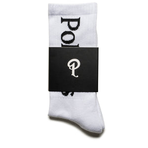 Politics Serif Logo Socks - White/Black