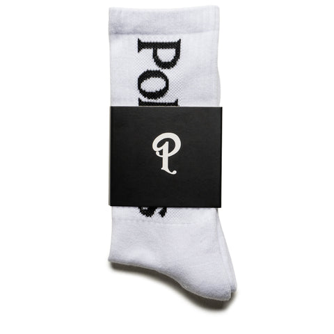 Politics Serif Logo Socks - White/Black