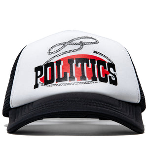 Politics Lasso Trucker Hat - Black/White