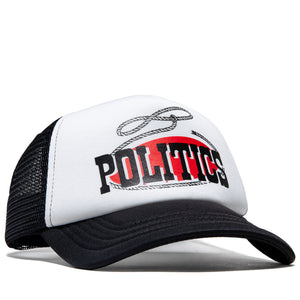 Politics Lasso Trucker Hat - Black/White
