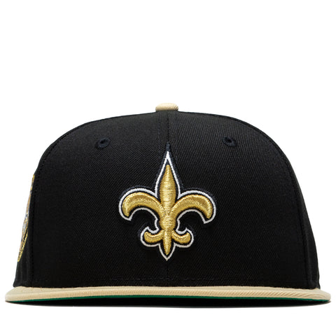 New Era x Politics New Orleans Saints 59FIFTY Fitted - Black/Vegas Gold