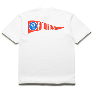 Politics Pennant Tee - White