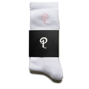 Politics Workout P Logo Socks - White/Pink