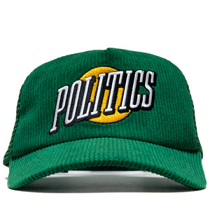 Politics Rise Corduroy Trucker Hat - Green