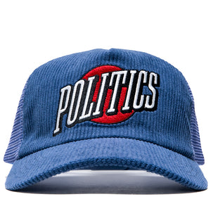 Politics Rise Corduroy Trucker Hat - Denim