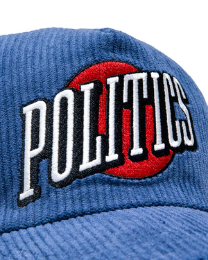 Politics Rise Corduroy Trucker Hat - Denim