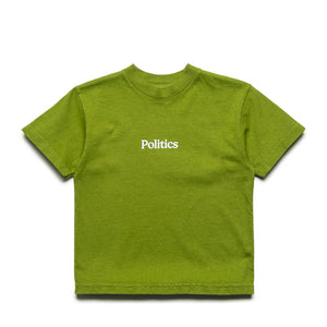 Kids Politics Serif Logo Tee - Celery