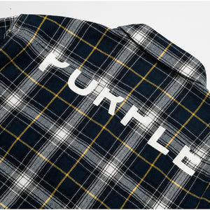 Purple Brand Plaid Flannel Shirt - Black