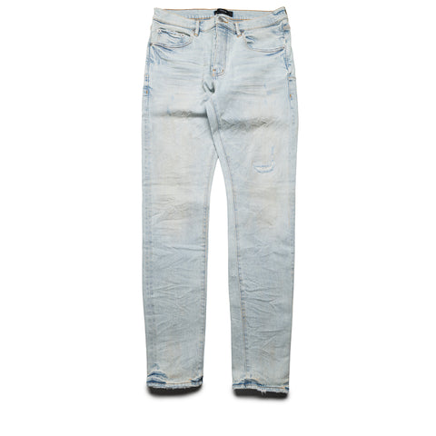 Purple Brand Low Rise Skinny Leg Fade Distressed Jean - Light Indigo