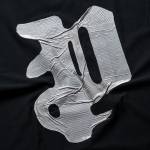 Purple Brand Taped Gothic P Tee - Black