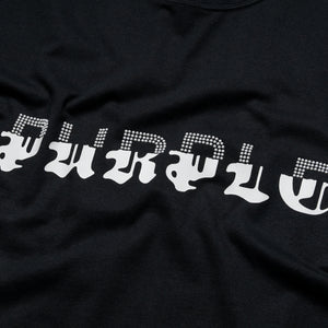 Purple Brand Split Wordmark Tee - Black