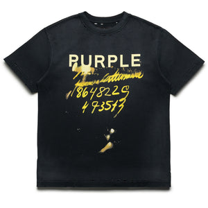Purple Brand Sequence Tee - Black