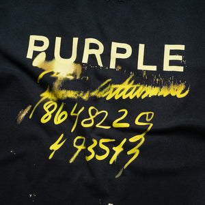 Purple Brand Sequence Tee - Black