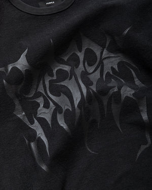 Purple Brand Jagged Wordmark Tee - Black