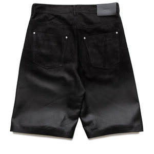 Purple Brand Leather Track Shorts - Black