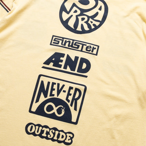 Parra Never Sinister L/S Tee - Yellow