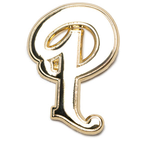 Politics P Logo Pin - Gold