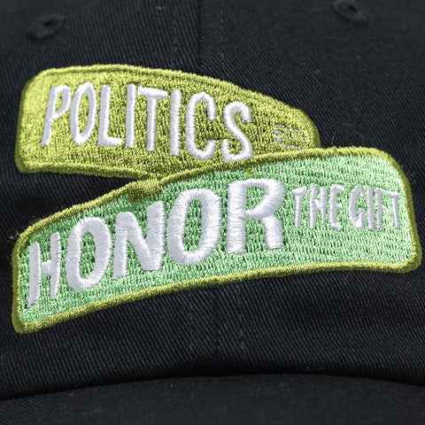 Honor The Gift x Politics Block Dad Hat - Black