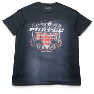 Purple Brand Textured Inside Out Tee - Black